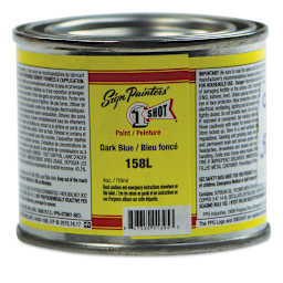 1-Shot Lettering Enamel - Dark Blue, 4 oz