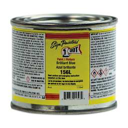 1-Shot Lettering Enamel - Brilliant Blue, 4 oz