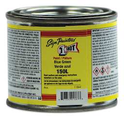 1-Shot Lettering Enamel - Blue-Green, 4 oz