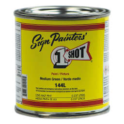 1-Shot Lettering Enamel - Medium Green, 8 oz