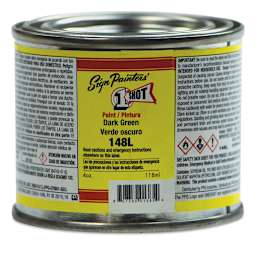 1-Shot Lettering Enamel - Dark Green, 4 oz