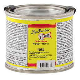 1-Shot Lettering Enamel - Maroon, 4 oz