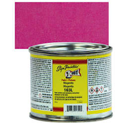 1-Shot Lettering Enamel - Dark Magenta, 4 oz can and swatch