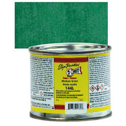 1-Shot Lettering Enamel - Medium Green, 4 oz can and swatch