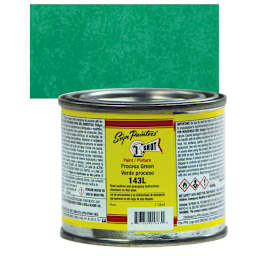 1-Shot Lettering Enamel - Process Green, 4 oz can and swatch