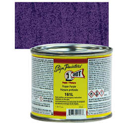 1-Shot Lettering Enamel - Proper Purple, 4 oz can and swatch