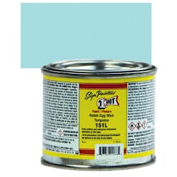 1-Shot Lettering Enamel - Robin Egg Blue, 4 oz can and swatch