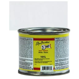 1-Shot Lettering Enamel - White, 4 oz can and swatch
