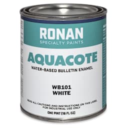 Ronan Aquacote Water-Based Acrylic Color - White, Pint