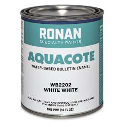 Ronan Aquacote Water-Based Acrylic Color - White White, Pint