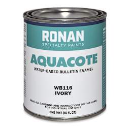 Ronan Aquacote Water-Based Acrylic Color - Ivory, Pint