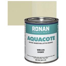 Ronan Aquacote Water-Based Acrylic Color - Ivory, Pint and swatch