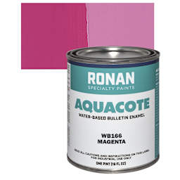 Ronan Aquacote Water-Based Acrylic Color - Magenta, Pint and swatch