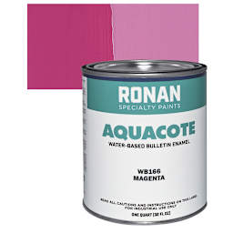 Ronan Aquacote Water-Based Acrylic Color - Magenta, Quart and swatch