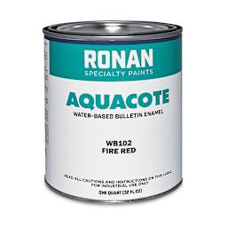 Ronan Aquacote Bulletin Enamel - Fire Red, Quart