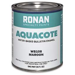 Ronan Aquacote Water-Based Acrylic Color - Maroon, Pint