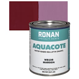 Ronan Aquacote Water-Based Acrylic Color - Maroon, Pint and swatch
