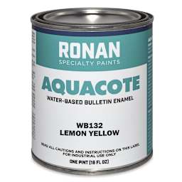 Ronan Aquacote Water-Based Acrylic Color - Lemon Yellow, Pint