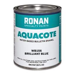 Ronan Aquacote Water-Based Acrylic Color - Brilliant Blue, Pint