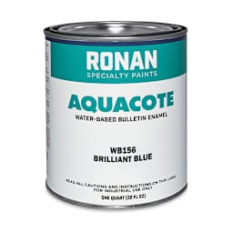 Ronan Aquacote Water-Based Acrylic Color - Brilliant Blue, Quart