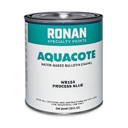 Ronan Aquacote Water-Based Acrylic Color - Process Blue, Quart