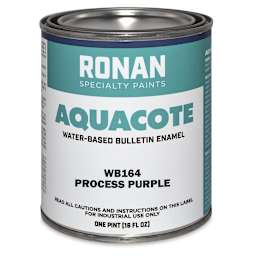 Ronan Aquacote Water-Based Acrylic Color - Process Purple, Pint