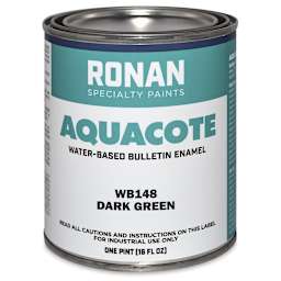 Ronan Aquacote Water-Based Acrylic Color - Dark Green, Pint