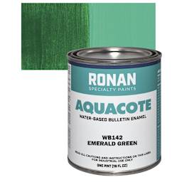 Ronan Aquacote Water-Based Acrylic Color - Emerald, Pint and swatch