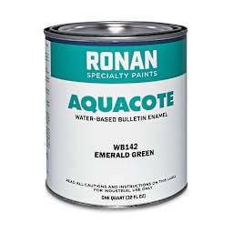 Ronan Aquacote Water-Based Acrylic Color - Emerald, Quart