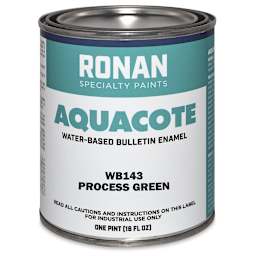 Ronan Aquacote Water-Based Acrylic Color - Process Green, Pint