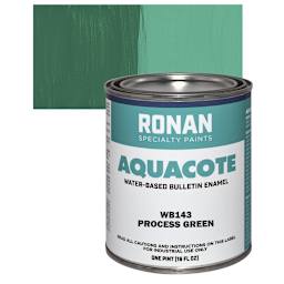 Ronan Aquacote Water-Based Acrylic Color - Process Green, Pint and swatch