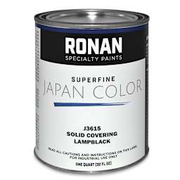 Ronan Superfine Japan Color - Solid Covering Lamp Black, Quart