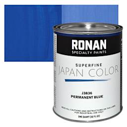 Ronan Superfine Japan Color - Permanent Blue - Can and Swatch