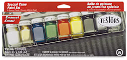 Testors Enamel Paint Set - Set of 8 colors front of package