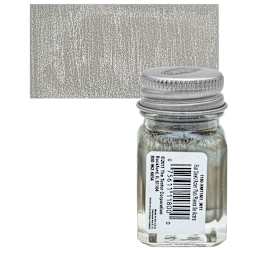 Testors Enamel Paint - Steel, 1/4 oz bottle and swatch