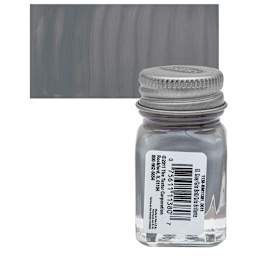 Testors Enamel Paint - Gray, 1/4 oz bottle and swatch