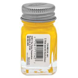 Testors Enamel Paint - Flat Yellow, 1/4 oz bottle