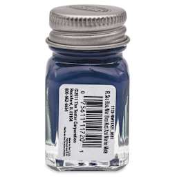 Testors Enamel Paint - Flat Sea Blue, 1/4 oz bottle