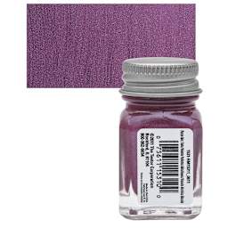 Testors Enamel Paint - Purple Metal Flake, 1/4 oz bottle and swatch