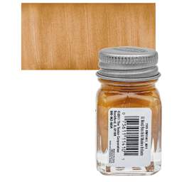 Testors Enamel Paint - Natural Wood, 1/4 oz bottle and swatch