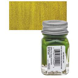 Testors Enamel Paint - Gold Metal Flake and swatch