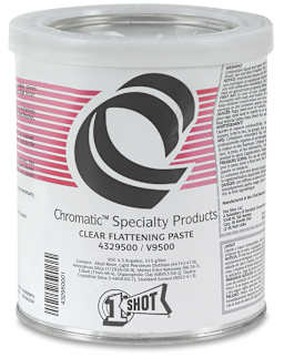 1-Shot Chromatic Clear Flattening Paste - Front view of 1 quart can
