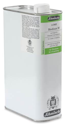 Schmincke Medium W - Angled view of 1000 ml can