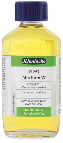 Schmincke Medium W - Front of 200 ml bottle
