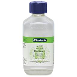 Schmincke Mussini Oil Mediums - Front view of 200 ml Medium 1 bottle