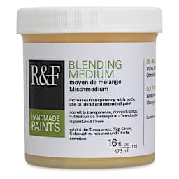 R&F Oil Blending Mediums - Front of 16 oz jar of Blending medium