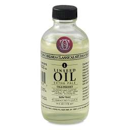 Chelsea Classical Studio Linseed Oil Medium - Front of 4 oz bottle