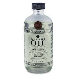 Chelsea Classical Studio Walnut Oil Medium - Front of 8 oz bottle shown