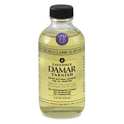 Chelsea Classical Studio Oil Painting Varnishes - Front of 4 oz bottle of Damar Varnish