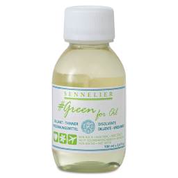Sennelier Green for Oil Thinner - Front of 100 ml bottle
